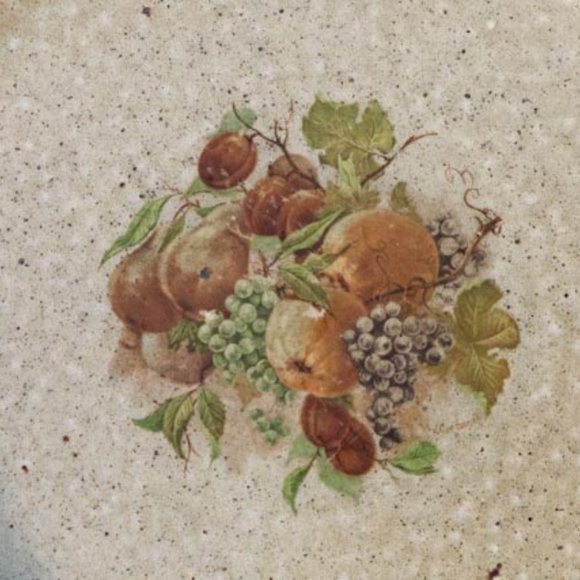 Monroe Salt Works Quince, Grapes and Pears Large Dinner Plate 11" - Picture 2 of 6